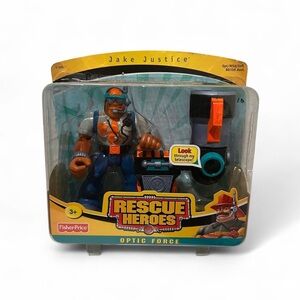 Vintage 2003 Fisher-Price Rescue Heroes Optic Force Jake Justice
